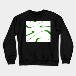 Abstract - green and white. Crewneck Sweatshirt